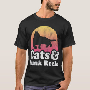Playera Cats and Punk Rock T-Shirt