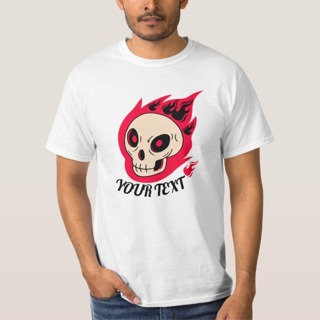 Playera Custom Photo And Custom Text T-Shirt (Front)