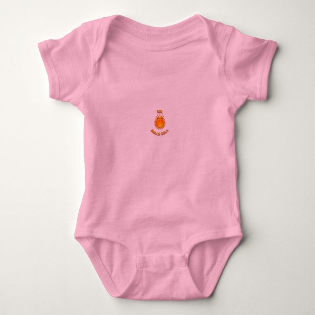 Playera de Bebé con Logo Sol Brillo Sola | Camiset Baby Bodysuit (Front)