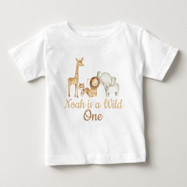 Playera De Bebé Wild One Safari Baby T-Shirt (Front)
