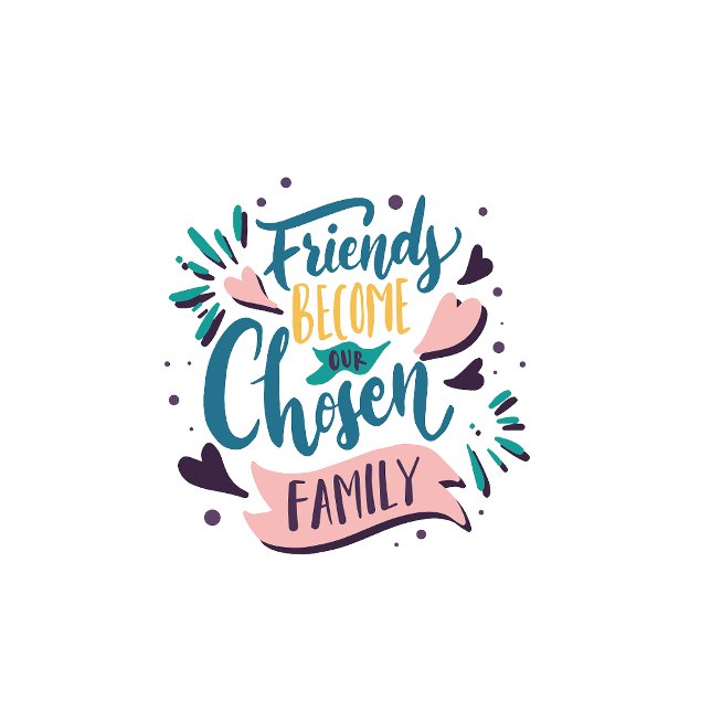Playera Friends become our chosen family T-Shirt (Creator Uploaded)