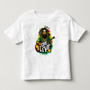 Playera One Love the King of Reggae Toddler T-Shirt