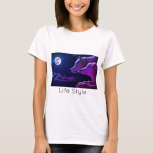 Playera Wolf Life Style trending product T-Shirt
