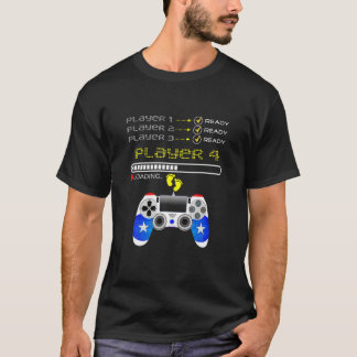 Players 1,2,3 Ready Player 4 Loading Funny Gaming T-Shirt