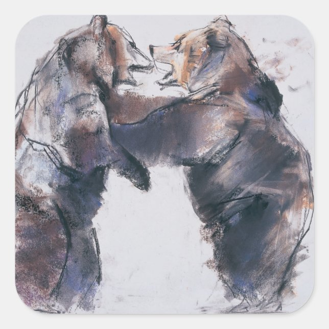 Playfight 2001 square sticker (Front)