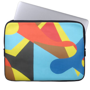 Playful Abstract Color Laptop Sleeve