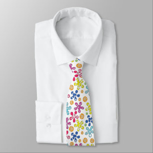 Playful Abstract Doodle Shapes Tie