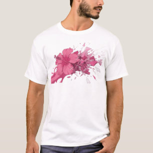 Playful ABSTRACT FLOWER Custom Creation T-Shirt