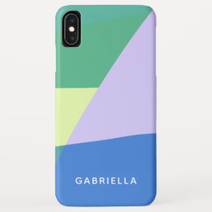 Playful Abstract Pastel Colour Block Personalised Case-Mate iPhone Case