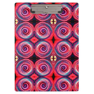 "Playful Abstract Vortex" Clipboard