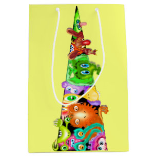 Playful Aliens Gift Bag Fun Cartoon - Your Colours
