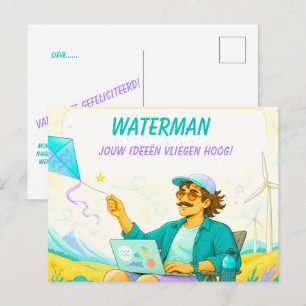Playful Aquarius Birthday Card for [Him]