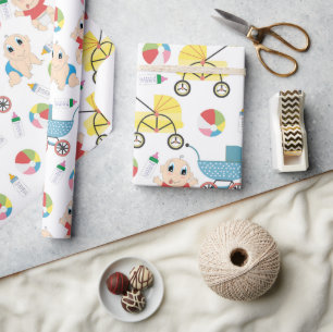 Playful Babies Wrapping Paper