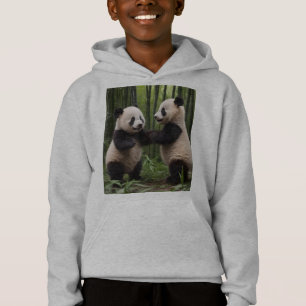 Playful Baby Pandas In A Bamboo Forest,