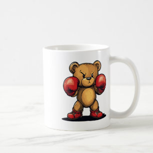 Playful Bear With Boxing Gloves For A Fun Challeng Coffee Mug