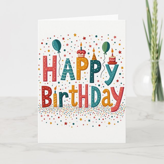 Playful Birthday Card (Front)