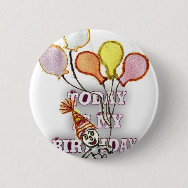 Playful Birthday Greeting: Happy Birthday Bro. 6 Cm Round Badge (Front)