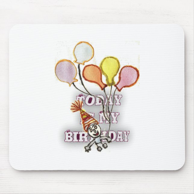 Playful Birthday Greeting: Happy Birthday Bro. Mouse Pad (Front)