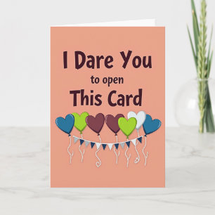 Playful Birthday Heart Balloons Card