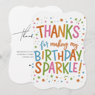 Playful Birthday Thank You Card