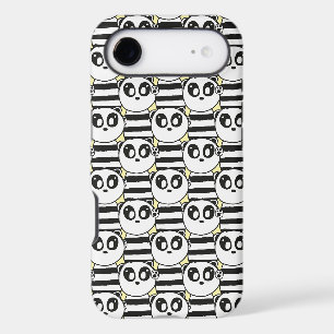 Playful Black and White Panda Art
