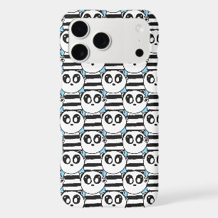 Playful Black and White Panda Art