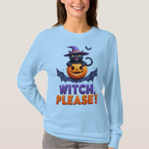 Playful Black Cat in Witch Hat