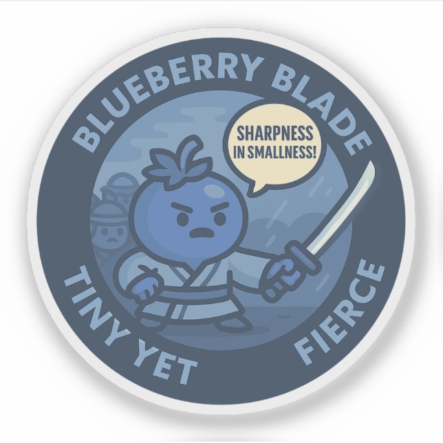 Playful Blueberry Samurai Power  (Front)