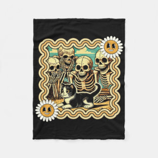 Playful Bones Furry Friend Sticker  Fleece Blanket