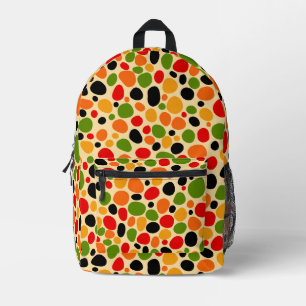 Playful Bright Fun Colourful Polka Dot Pattern Printed Backpack