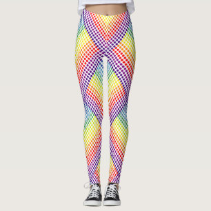 Playful Bright Rainbow Dots Leggings