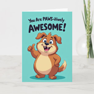 Playful Canine Birthday Card