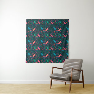Playful Capybara in the Forest – Tropical Seamless Tapestry