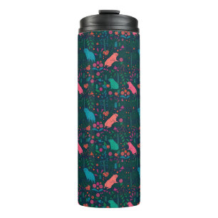 Playful Capybara in the Forest – Tropical Seamless Thermal Tumbler