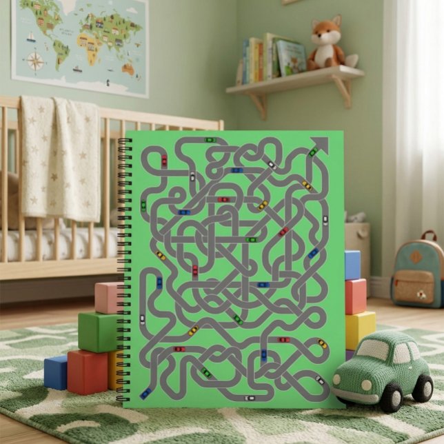 Playful Car Road Map Notebook  (Creator Uploaded)