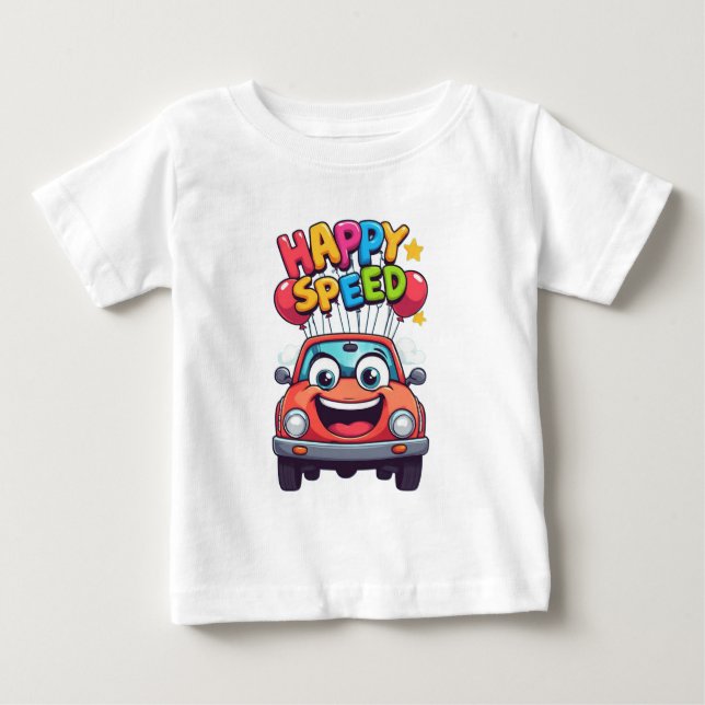 🚘 Playful Car Style For Tiny Explorers 🌟 Baby T-Shirt (Front)
