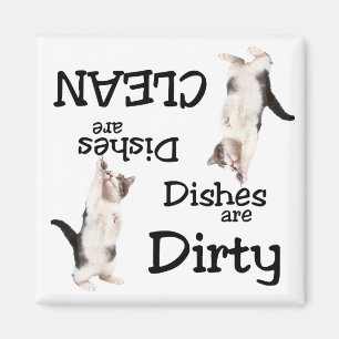 Playful Cat Lovers Dishwasher Magnet