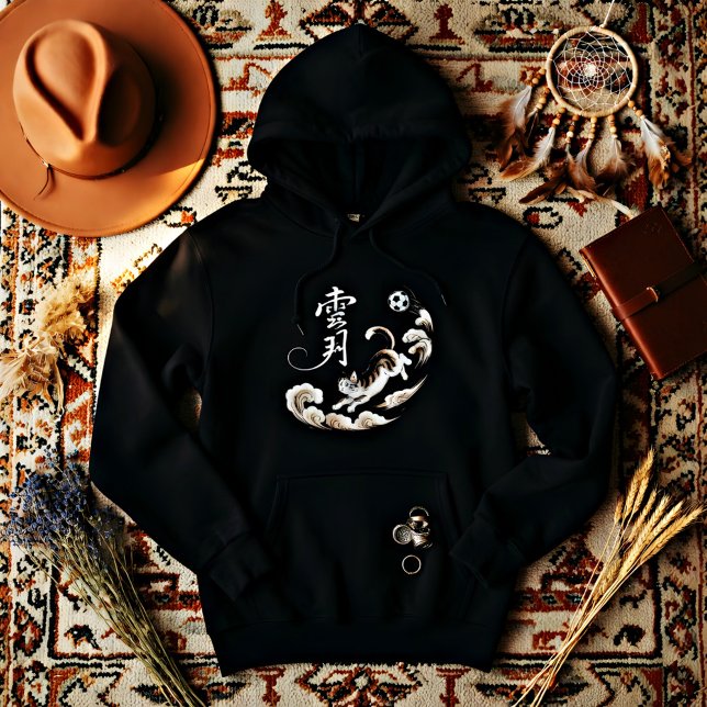 Playful Cat Soccer Hoodies for Women - Game Day  (Creator Uploaded)