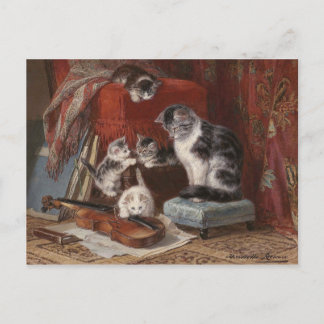 Playful Cats - Ronner Postcard