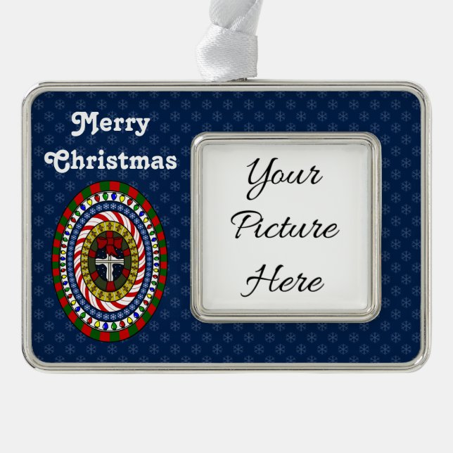 Playful Christmas Frame Ornament (Front)