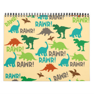 Playful Christmas Gift, Dinosaur Theme Calendar