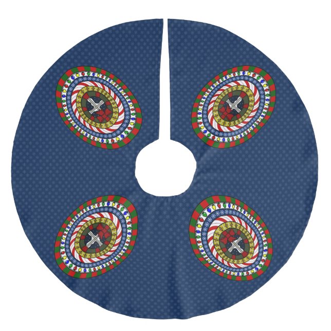 Playful Christmas Tree Skirt (Front)