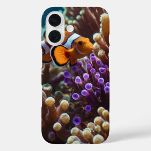 Playful Clownfish iPhone 16 Case