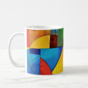 Playful Color Geometry Coffee Mug