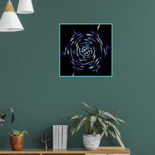 Playful Colorful Pattern Poster