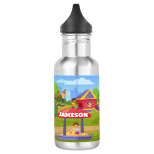 Playful Colourful Kids' Cartoon Playground Fun Nam 532 Ml Water Bottle