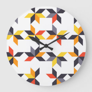 Playful, colourful, trendy, urban cool large clock