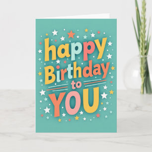 Playful Colours Birthday Card