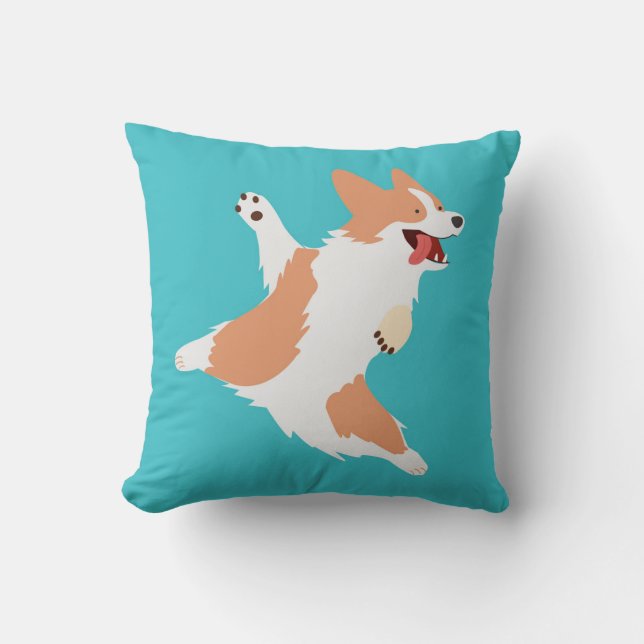 Playful Corgi Cushion (Front)