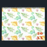 Playful Custom Pre-historic Dinosaur Theme Calendar<br><div class="desc">Playful Custom Pre-historic, Jurassic Dinosaur Theme Calendar. Displayed is cool dinosaur theme customisable DIY calendar customisable to any year. custom pre-historic calendar online for new year, or Christmas gift-idea. Buy as it is or if you are Looking for a different design, Just pick a template out of various pre-made design...</div>